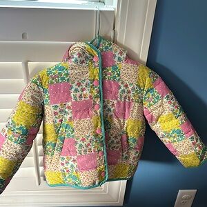 Baby Boden quilted floral print jacket